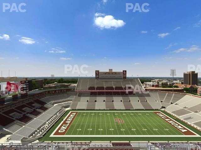 Gaylord Family Oklahoma Memorial Stadium - Section 232 Seat View