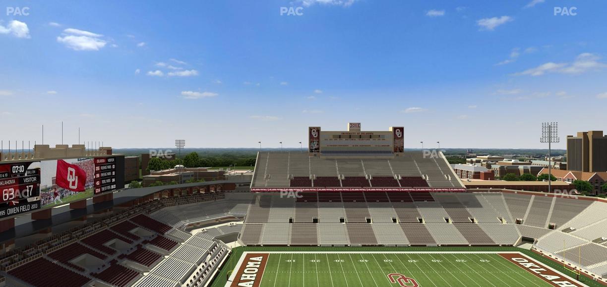 Gaylord Family Oklahoma Memorial Stadium - Section 233 Seat View