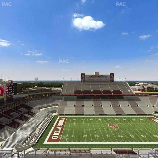 Gaylord Family Oklahoma Memorial Stadium - Section 233 Seat View