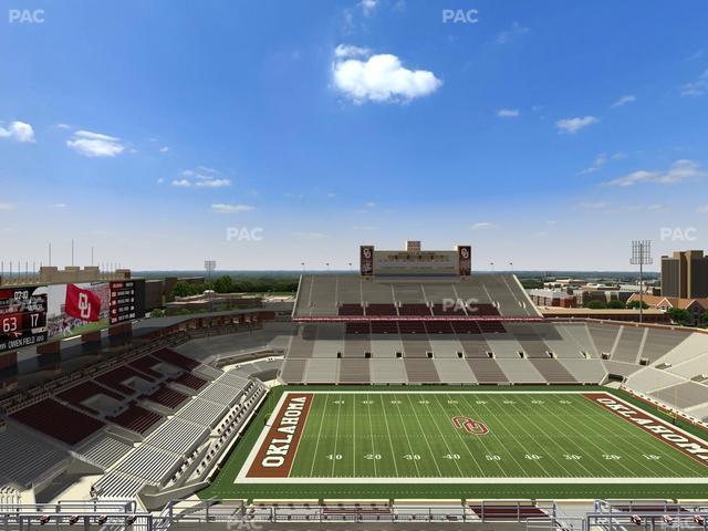 Gaylord Family Oklahoma Memorial Stadium - Section 233 Seat View
