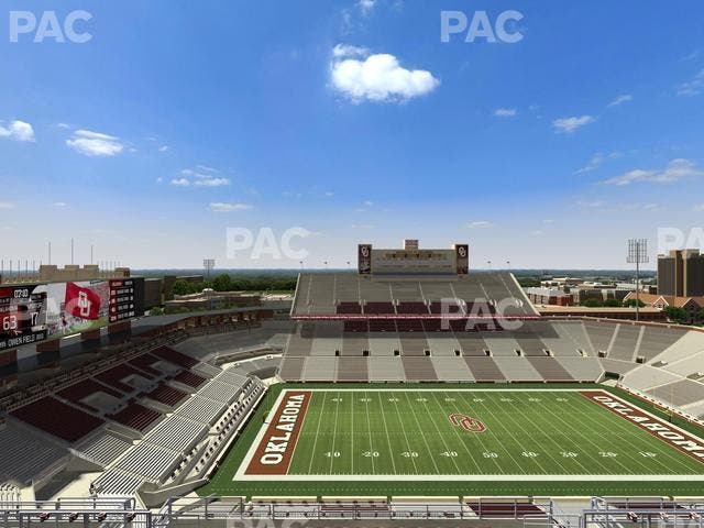 Gaylord Family Oklahoma Memorial Stadium - Section 233 Seat View