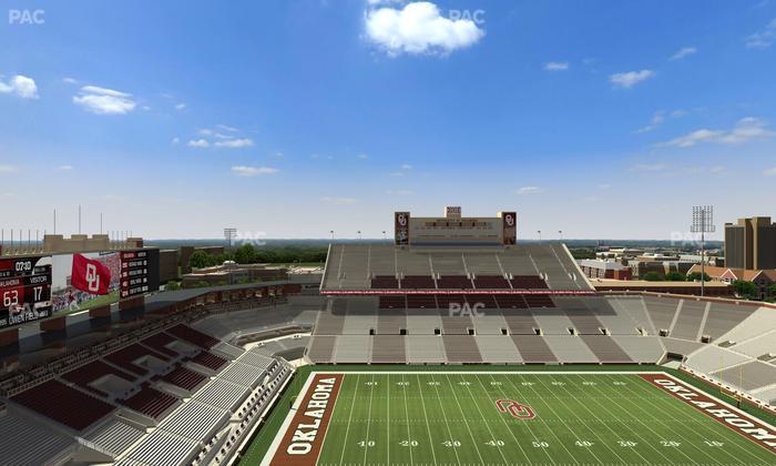 Gaylord Family Oklahoma Memorial Stadium - Section 233 Seat View