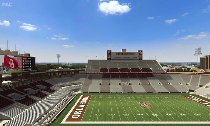 Gaylord Family Oklahoma Memorial Stadium - Section 233 Seat View