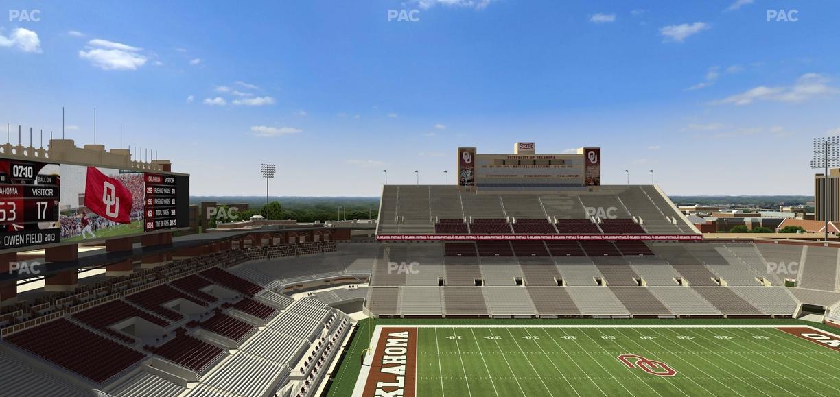 Gaylord Family Oklahoma Memorial Stadium - Section 234 Seat View