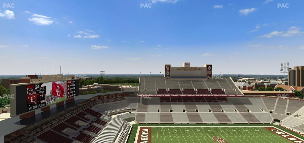 Gaylord Family Oklahoma Memorial Stadium - Section 234 Seat View