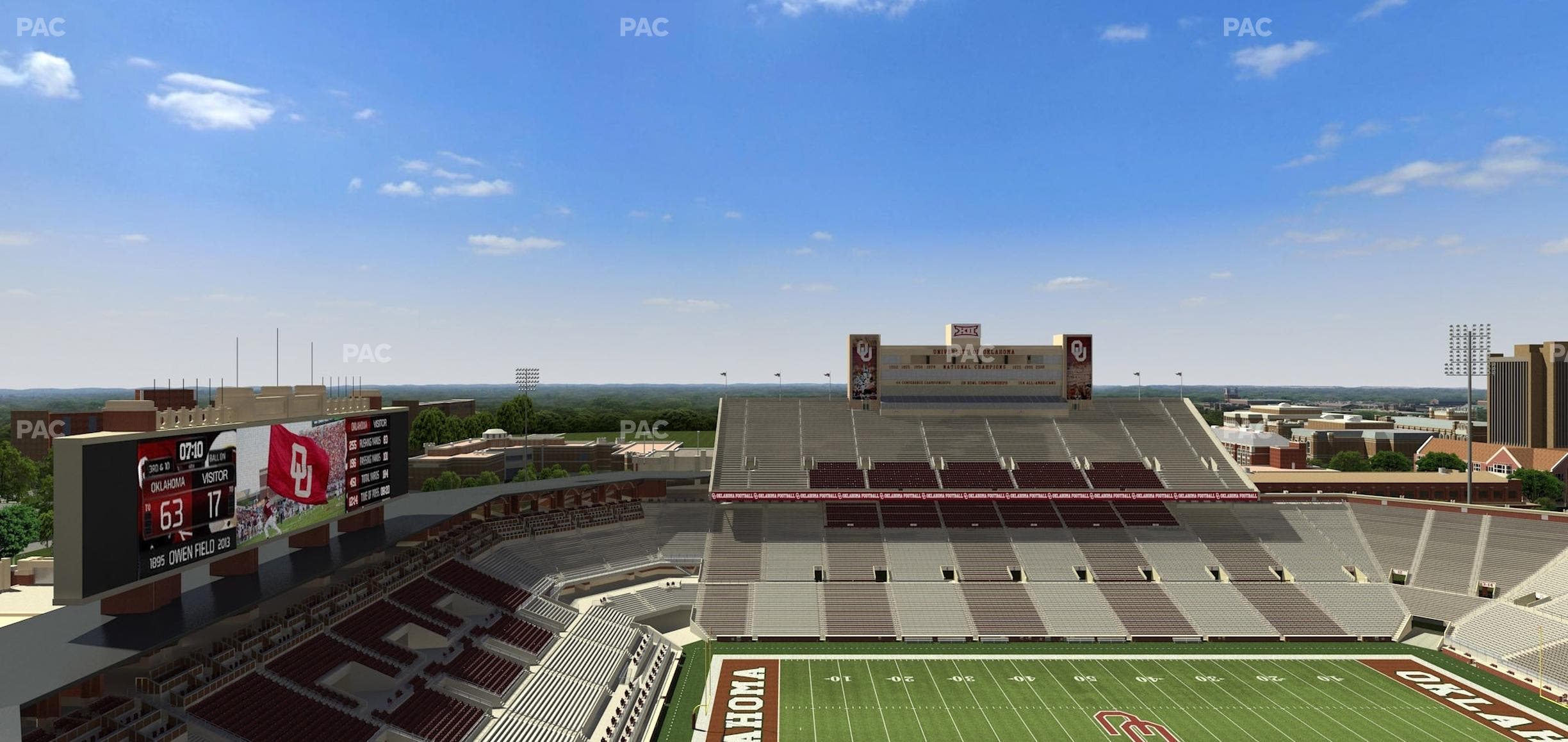 Gaylord Family Oklahoma Memorial Stadium - Section 234 Seat View
