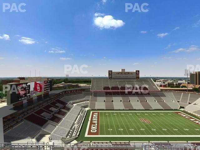 Gaylord Family Oklahoma Memorial Stadium - Section 234 Seat View