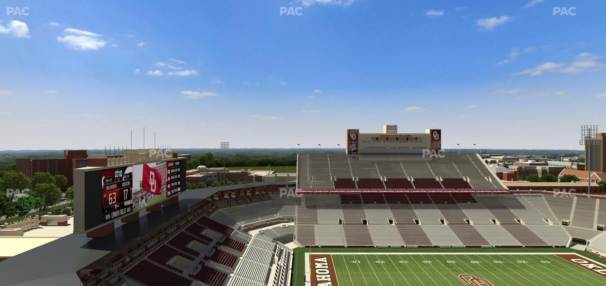 Gaylord Family Oklahoma Memorial Stadium - Section 235 Seat View
