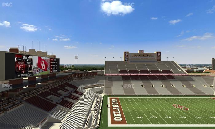 Gaylord Family Oklahoma Memorial Stadium - Section 235 Seat View