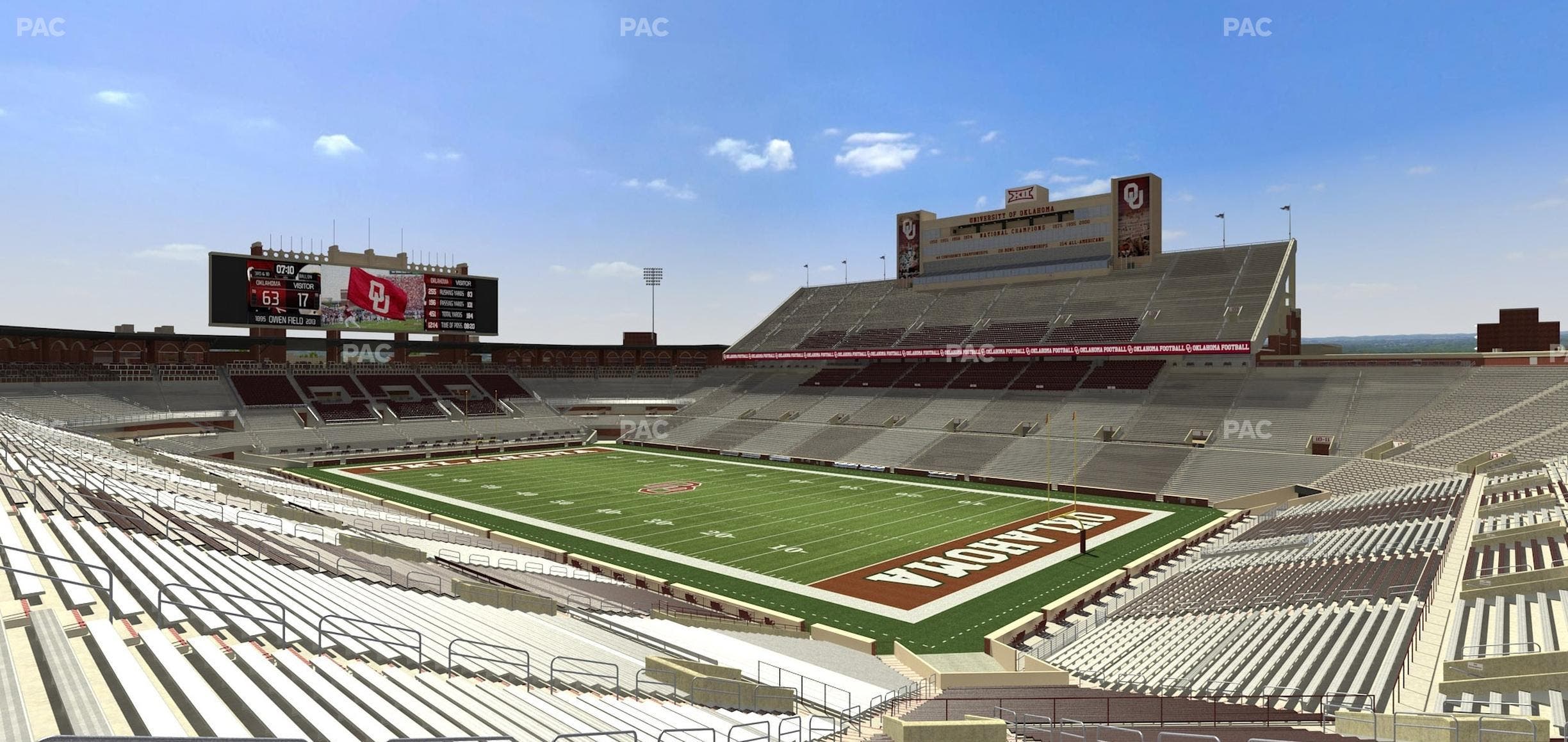 Gaylord Family Oklahoma Memorial Stadium - Section 24 Seat View