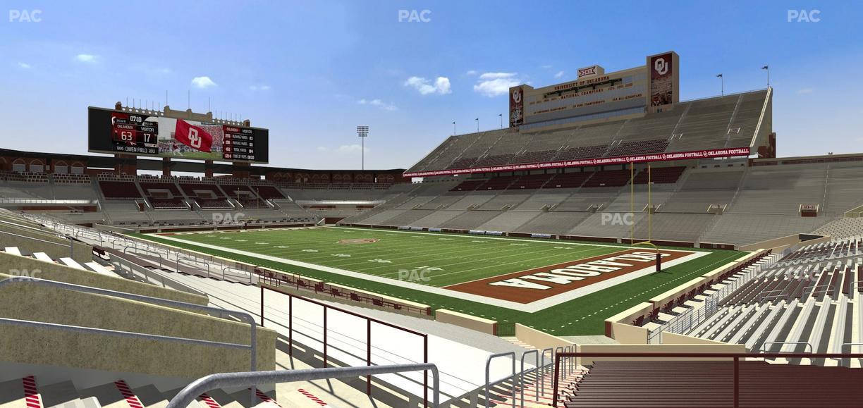 Gaylord Family Oklahoma Memorial Stadium - Section 24 Seat View