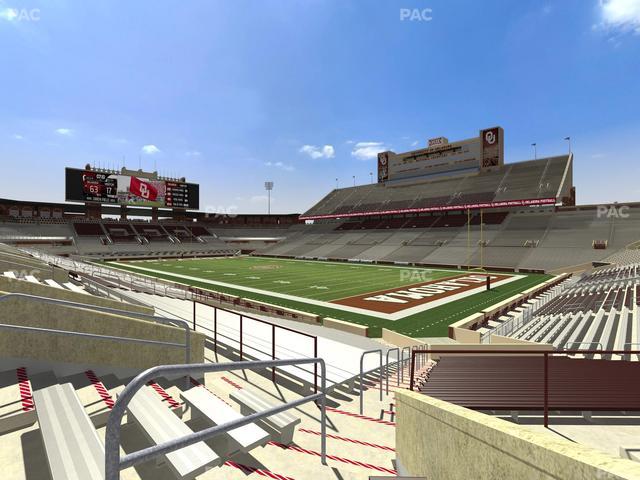 Gaylord Family Oklahoma Memorial Stadium - Section 24 Seat View