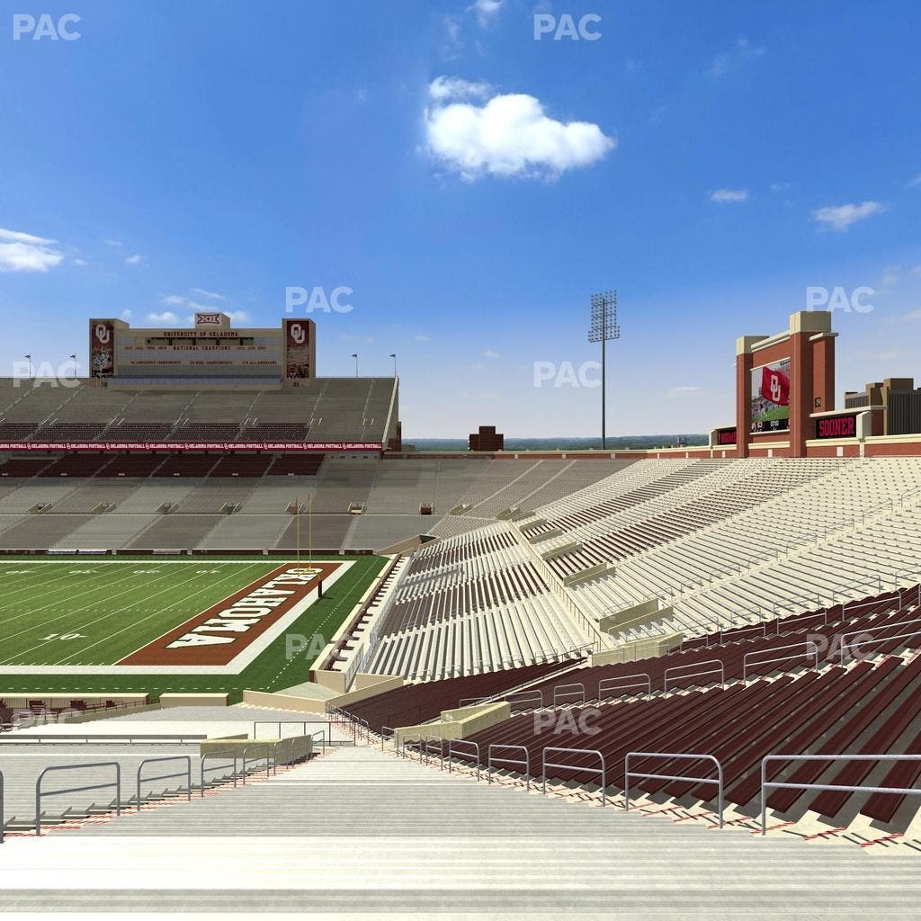 Gaylord Family Oklahoma Memorial Stadium - Section 25 Seat View