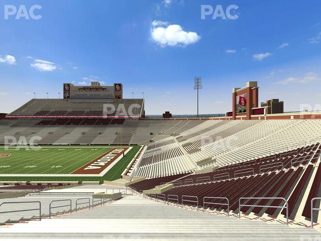 Gaylord Family Oklahoma Memorial Stadium - Section 25 Seat View