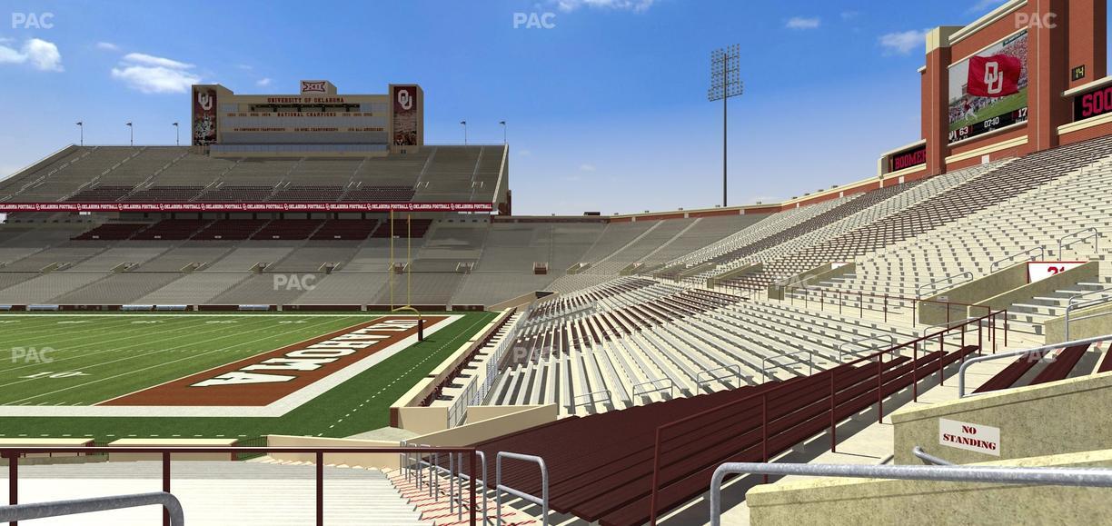 Gaylord Family Oklahoma Memorial Stadium - Section 25 Seat View