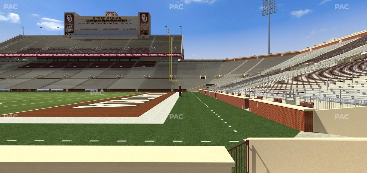 Gaylord Family Oklahoma Memorial Stadium - Section 26 Seat View