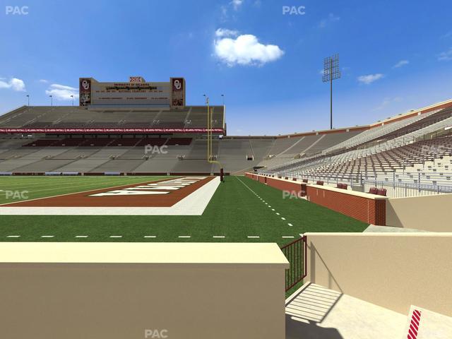 Gaylord Family Oklahoma Memorial Stadium - Section 26 Seat View