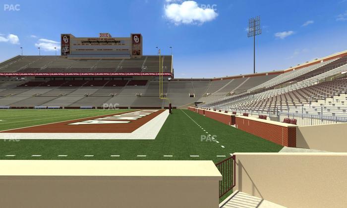 Gaylord Family Oklahoma Memorial Stadium - Section 26 Seat View