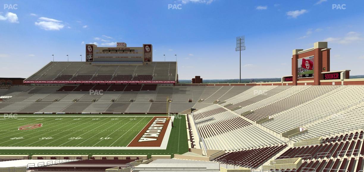 Gaylord Family Oklahoma Memorial Stadium - Section 26 Seat View