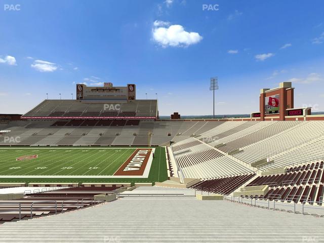 Gaylord Family Oklahoma Memorial Stadium - Section 26 Seat View