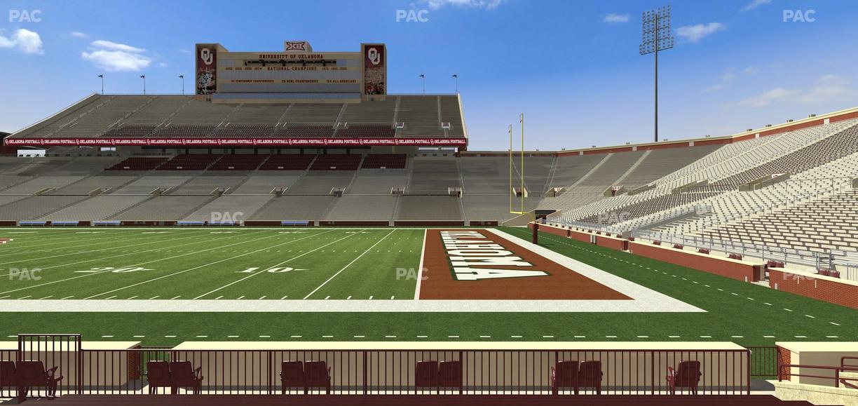 Gaylord Family Oklahoma Memorial Stadium - Section 27 Seat View