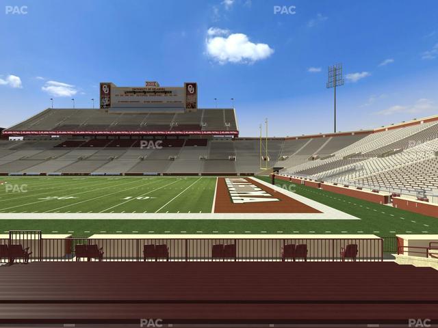 Gaylord Family Oklahoma Memorial Stadium - Section 27 Seat View