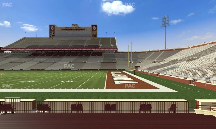 Gaylord Family Oklahoma Memorial Stadium - Section 27 Seat View