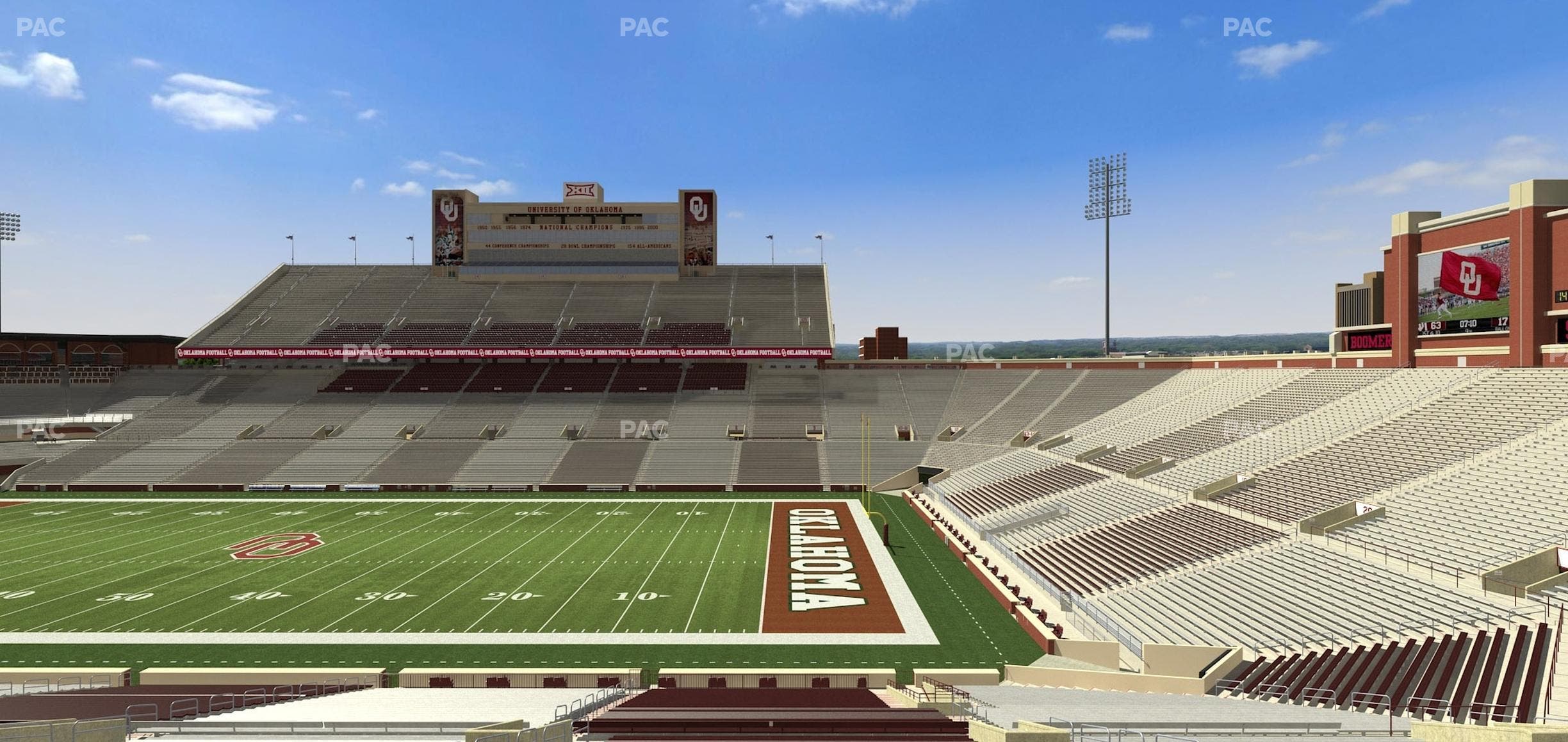 Gaylord Family Oklahoma Memorial Stadium - Section 27 Seat View