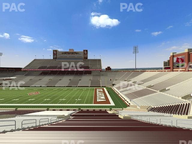 Gaylord Family Oklahoma Memorial Stadium - Section 27 Seat View