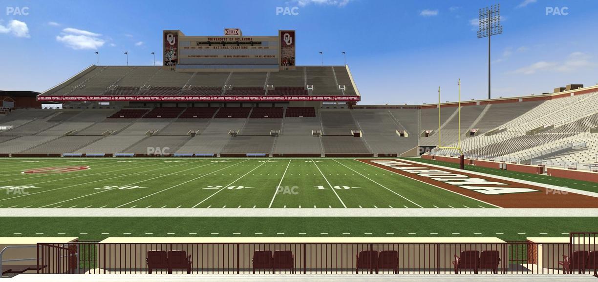 Gaylord Family Oklahoma Memorial Stadium - Section 28 Seat View