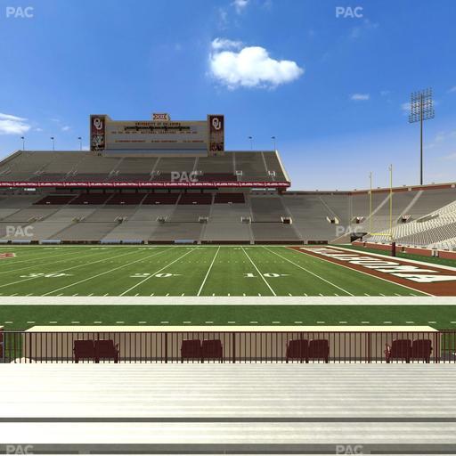 Gaylord Family Oklahoma Memorial Stadium - Section 28 Seat View