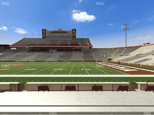 Gaylord Family Oklahoma Memorial Stadium - Section 28 Seat View