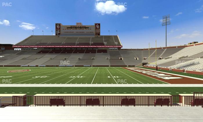 Gaylord Family Oklahoma Memorial Stadium - Section 28 Seat View