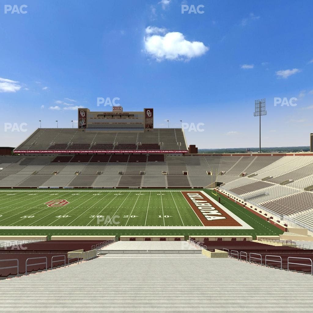 Gaylord Family Oklahoma Memorial Stadium - Section 28 Seat View