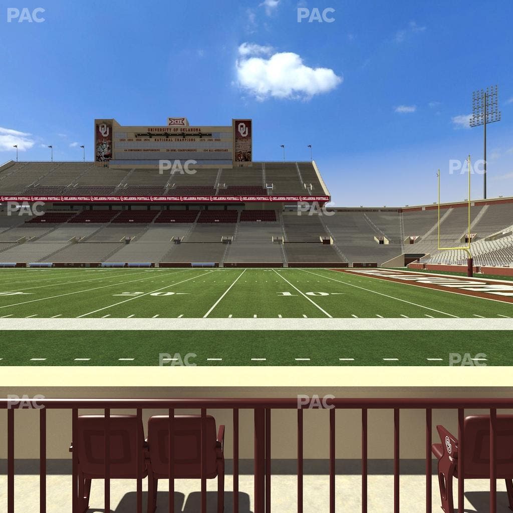 Gaylord Family Oklahoma Memorial Stadium - Section 28 Seat View
