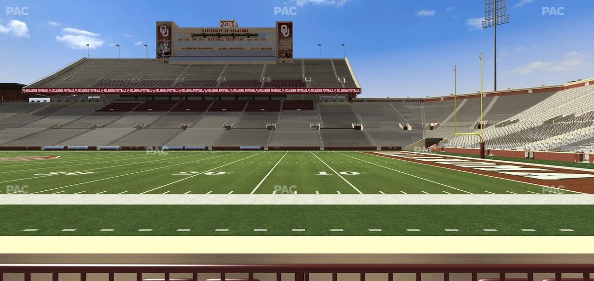 Gaylord Family Oklahoma Memorial Stadium - Section 28 Seat View