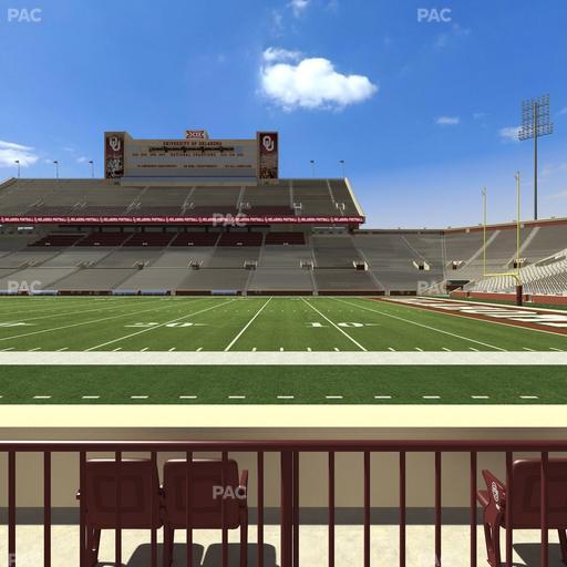 Gaylord Family Oklahoma Memorial Stadium - Section 28 Seat View