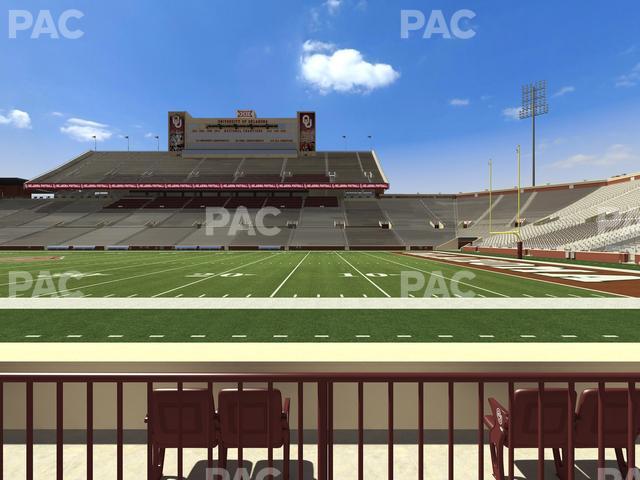 Gaylord Family Oklahoma Memorial Stadium - Section 28 Seat View
