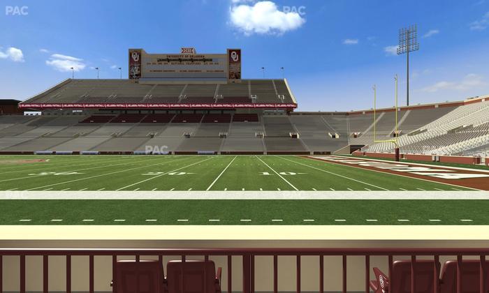 Gaylord Family Oklahoma Memorial Stadium - Section 28 Seat View