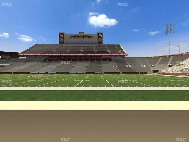 Gaylord Family Oklahoma Memorial Stadium - Section 29 Seat View