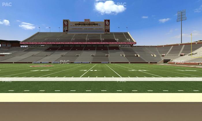 Gaylord Family Oklahoma Memorial Stadium - Section 29 Seat View