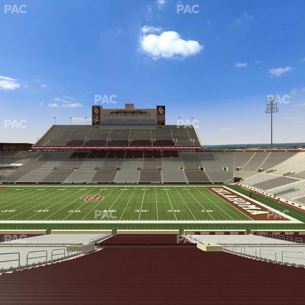 Gaylord Family Oklahoma Memorial Stadium - Section 29 Seat View