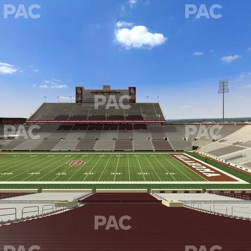 Gaylord Family Oklahoma Memorial Stadium - Section 29 Seat View