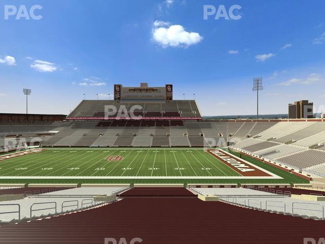 Gaylord Family Oklahoma Memorial Stadium - Section 29 Seat View