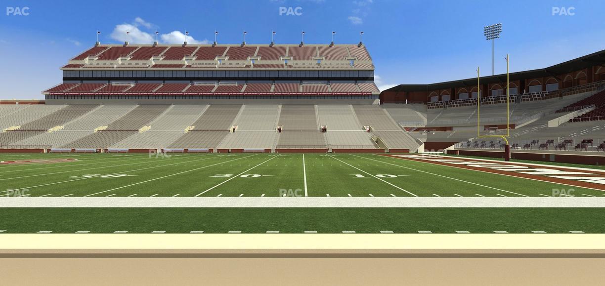 Gaylord Family Oklahoma Memorial Stadium - Section 3 Seat View