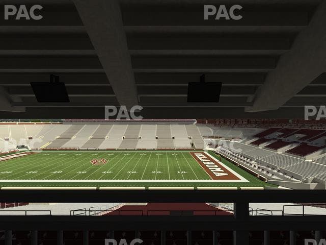 Gaylord Family Oklahoma Memorial Stadium - Section 3 Seat View