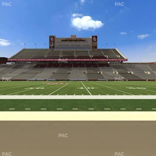 Gaylord Family Oklahoma Memorial Stadium - Section 30 Seat View