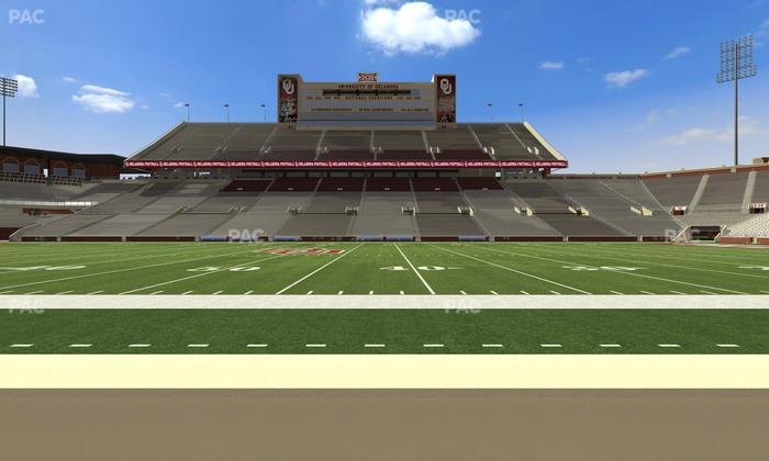 Gaylord Family Oklahoma Memorial Stadium - Section 30 Seat View