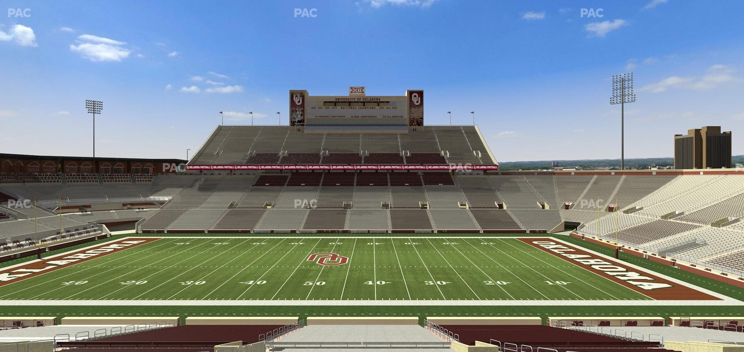 Gaylord Family Oklahoma Memorial Stadium - Section 30 Seat View