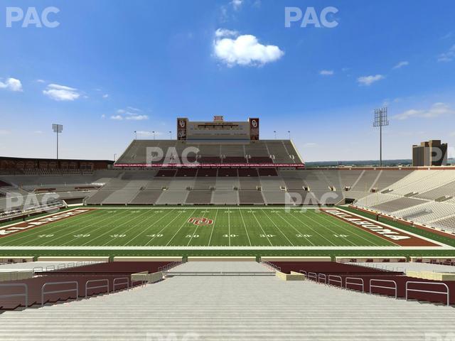 Gaylord Family Oklahoma Memorial Stadium - Section 30 Seat View